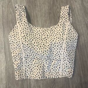 ASTORIA ACTIVEWEAR | Luxe IGNITE Sports Crop - Small Beige Speckle